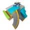 Set mini rampe, Tech Deck, Neon Mega Park X-Connect, 6063752
