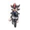 Set de joaca, Sonic the Hedgehog, Shadow cu motocicleta, 13 cm