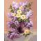 Set Pictura pe numere, Acuarello, Vaza cu flori de liliac 