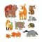 Puzzle progresiv, Banana Panda, Animale din padure, 33 piese