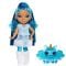 Papusa Rainbow High Littles, Rainbow Fantasy Fairies, Sapphire, 543428EUC