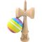 Jucarie de indemanare din lemn, Kendama X, Super Sticky, 18 cm, Multicolor