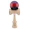 Jucarie de indemanare din lemn, Kendama X, Flippy Big Cups V2, Super Sticky, 18 cm, Mov, Rosu, Negru