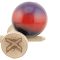 Jucarie de indemanare din lemn, Kendama X, Flippy Big Cups V2, Super Sticky, 18 cm, Mov, Rosu, Negru