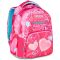 Ghiozdan cu 3 compartimente, Mitama, New Plus, Furry Pink