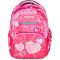 Ghiozdan cu 3 compartimente, Mitama, New Plus, Furry Pink