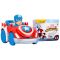 Vehicul cu lansator de sageti si figurina, Spidey and His Amazing Friends, Captain America