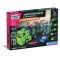 Kit de constructie, Clementoni, Science & Play, Camion cu remorca si masinute, 190 piese
