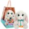 Jucarie de plus interactiva, Baby Paws, Iepuras, 24 cm