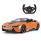 Masina cu telecomanda, Rastar, BMW I8 Roadster, 1:12, Portocaliu