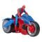Set figurina cu motocicleta, Spiderman, Web Blast Cycle, 10 cm, F6899