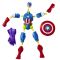 Figurina articulata, Marvel Avengers, Mixmashers, Captain America, F9267