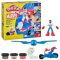 Set de joaca cu figurina, Play-Doh, Marvel, Captain America si Moto Slicer, G0555