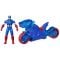Figurina cu motocicleta si scut, Marvel Avengers, Captain America, 10 cm, G0889