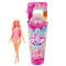 Papusa cu accesorii Barbie, Color Pop Reveal Fruit, Capsuna si Lamaie, 8 surprize, HNW41
