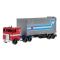 Set camion cu remorca, Hot Wheels, Track Fleet, Optimus Prime, HXH02