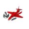 Set de constructie, Airfix Quickbuild, Red Arrows Hawk, 31 piese