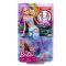 Papusa sirena Barbie, Flower Magic, JDM72