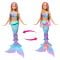 Papusa sirena Barbie, Flower Magic, JDM72