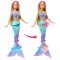 Papusa sirena Barbie, Flower Magic, JDM72