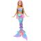 Papusa sirena Barbie, Flower Magic, JDM72