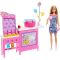Set de joaca cu papusa Malibu, Barbie, Mysteries Beach Detectives, Cotton Candy, JFV67