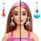 Papusa Barbie Party Unboxed, Glam Pink Curvy, 10 surprize, JFY67
