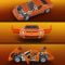 Set de constructie si masinuta Brick Shop, Hot Wheels, '71 Lamborghini Miura P400 SV, JHF61