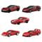 Set 5 masinute din metal, Hot Wheels, Ferrari, 1:64, JLN12
