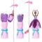 Papusa cu accesorii surpriza, Barbie, Petal Pop, Mov, JMF58