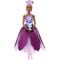 Papusa cu accesorii surpriza, Barbie, Petal Pop, Mov, JMF58