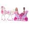 Set de joaca, Barbie in The Nutcracker Land Of Sweets Horse & Sled, JNH63