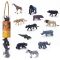 Set 12 mini figurine, Mojo, Animale Salbatice din Africa