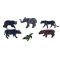 Set 6 mini figurine, Mojo, Animale Salbatice din Africa