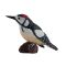 Figurina Mojo, Enthusiast Collection, Ciocanitoare Pestrita Mare