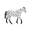 Figurina Mojo, Armasar Appaloosa, Alb