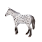Figurina Mojo, Armasar Appaloosa, Alb