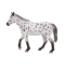 Figurina Mojo, Armasar Appaloosa, Alb