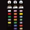 Set de 20 de markere in cutie metalica, Posca Uni, Groovy Colours