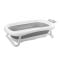 Cadita pliabila pentru bebelusi cu dop de scurgere, Lorelli Royal, 83 cm, Grey