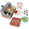 Set de joaca din lemn, Melissa & Doug, Standul de Pizza cu cuptor, 41 piese, 6074890