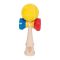 Jucarie de indemanare, din lemn, FRF, Kendama, Tricolorii