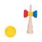 Jucarie de indemanare, din lemn, FRF, Kendama, Tricolorii