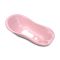 Cadita bebe cu dop de scurgere si baza antialunecare, Lorelli Little Stars, 100 x 51 x 31 cm, Pink