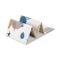 Covoras de joaca termic, Lorelli, din spuma XPE, design cu doua fete, pliabil, impermeabil, 120 x 180 cm, Ocean and Stars
