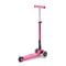 Trotineta pliabila cu 3 roti si lumini LED, Micro, Maxi Deluxe, Shocking Roz