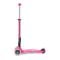 Trotineta pliabila cu 3 roti si lumini LED, Micro, Maxi Deluxe, Shocking Roz