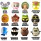 Breloc de plus surpriza, Brainrot, Mini Super Squeeshy, 10 cm