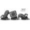 Scaun auto rotativ Coccolle Nyota, Isize 40-150 cm, Diamond Black