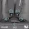 Scaun auto rotativ Coccolle Nyota, Isize 40-150 cm, Diamond Black